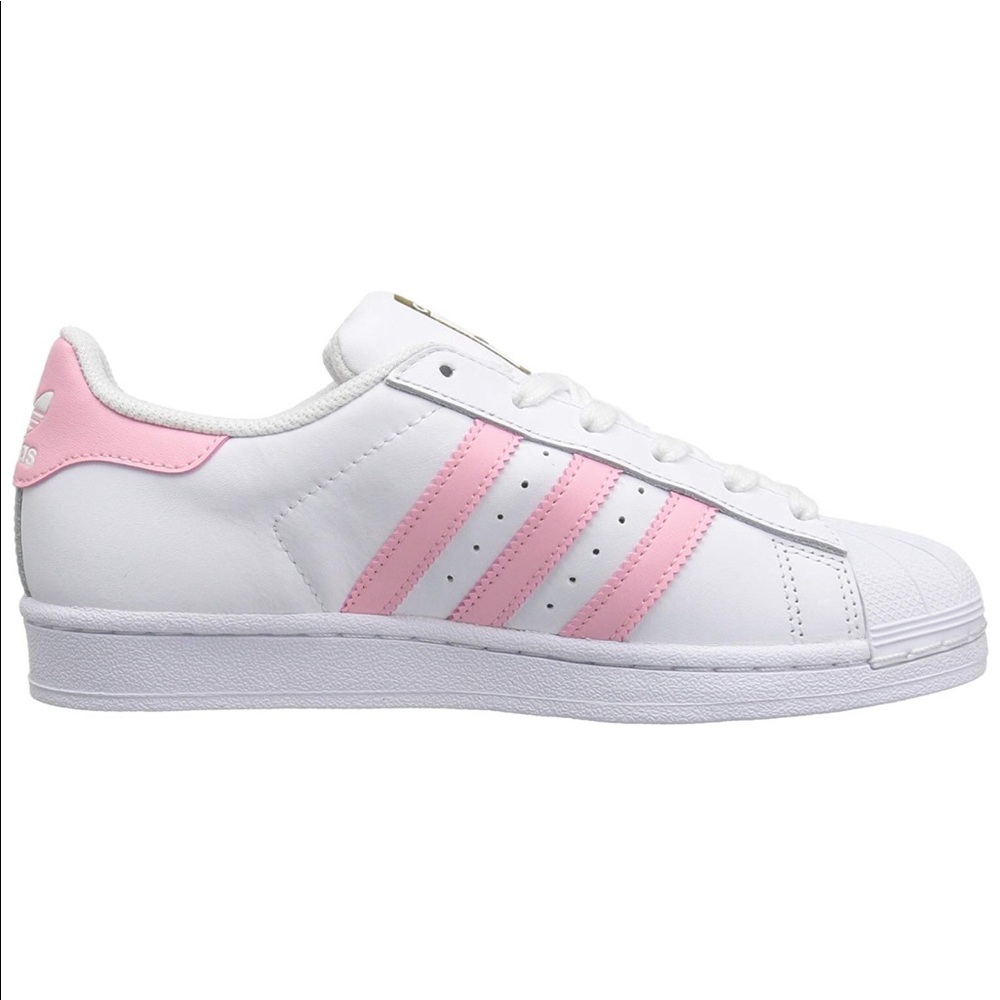 *SOLD*SEND UR BEST OFFER?”Original”ADIDAS” SuperstarJBeautiful Light Pink/White👟 - Picture 8 of 8